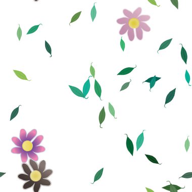 Çiçeksiz arka plan, vektör illüstrasyonu