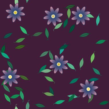 Çiçeksiz arka plan, vektör illüstrasyonu