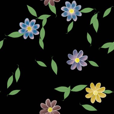 Çiçeksiz arka plan, vektör illüstrasyonu