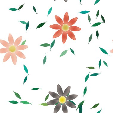 Çiçeksiz arka plan, vektör illüstrasyonu