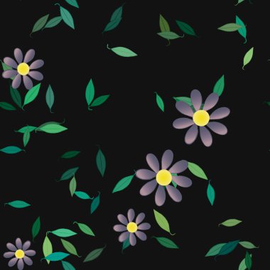 Çiçeksiz arka plan, vektör illüstrasyonu