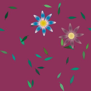 Çiçeksiz arka plan, vektör illüstrasyonu