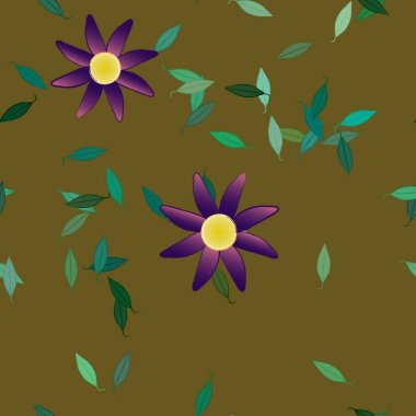 Çiçeksiz arka plan, vektör illüstrasyonu