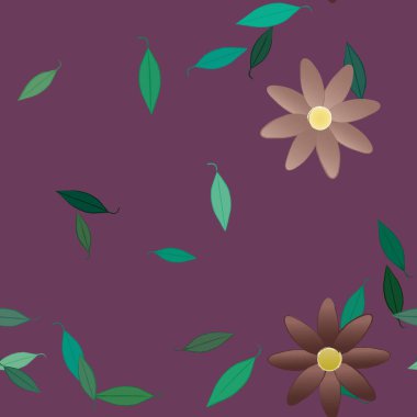 Çiçeksiz arka plan, vektör illüstrasyonu