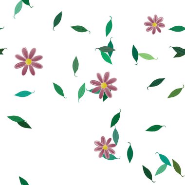 Çiçeksiz arka plan, vektör illüstrasyonu