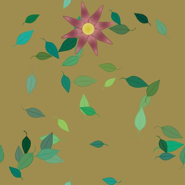 Çiçeksiz arka plan, vektör illüstrasyonu