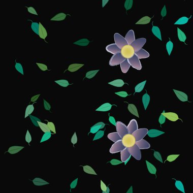 Çiçeksiz arka plan, vektör illüstrasyonu