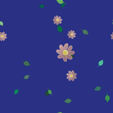 Yaprakları pürüzsüz arkaplan, vektör illüstrasyonu