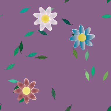 Çiçeksiz arka plan, vektör illüstrasyonu