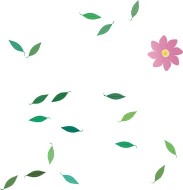 Çiçeksiz arka plan, vektör illüstrasyonu