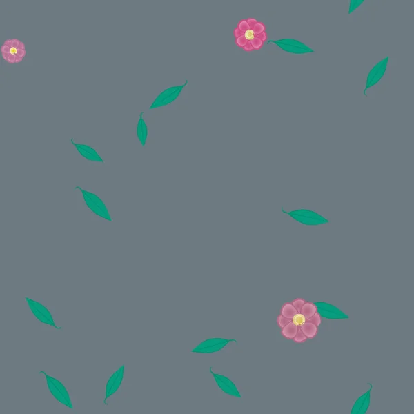 Beau Fond Floral Sans Couture Illustration Vectorielle — Image vectorielle