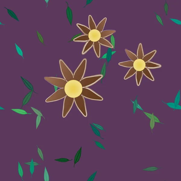 Hermoso Fondo Sin Costura Floral Ilustración Vectores — Vector de stock