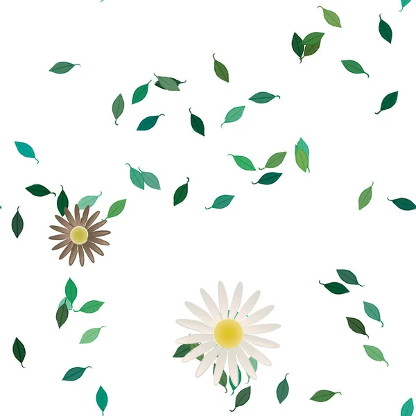 Beau Fond Floral Sans Couture Illustration Vectorielle — Image vectorielle