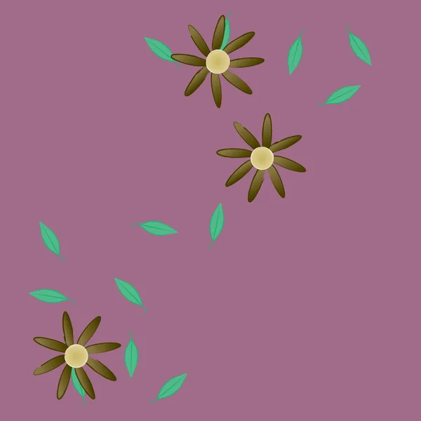 Hermoso Fondo Sin Costura Floral Ilustración Vectores — Vector de stock