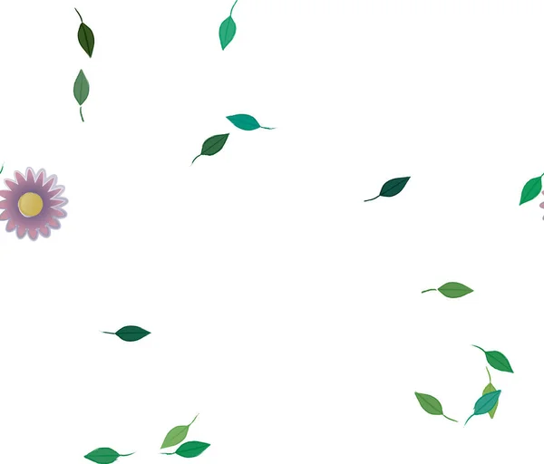 Fundo Sem Costura Floral Bonito Ilustração Vetorial — Vetor de Stock