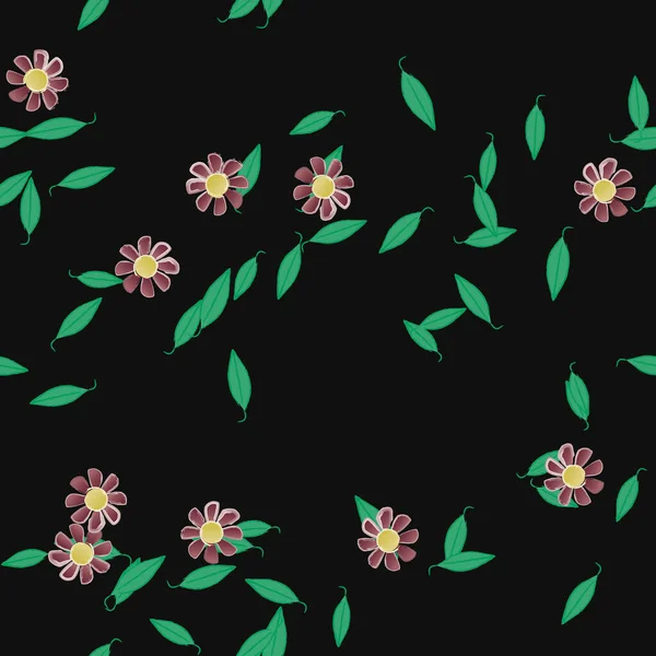 Hermoso Fondo Sin Costura Floral Ilustración Vectores — Archivo Imágenes Vectoriales