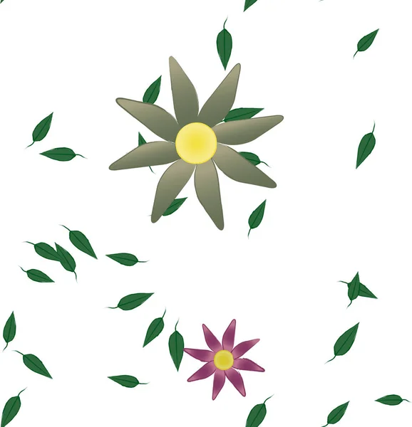 Schöne Florale Nahtlose Hintergrund Vektorillustration — Stockvektor