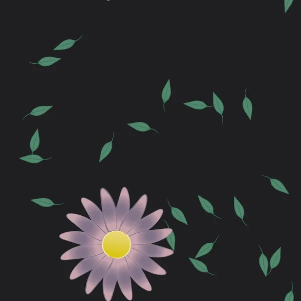 Hermoso Fondo Sin Costura Floral Ilustración Vectores — Vector de stock