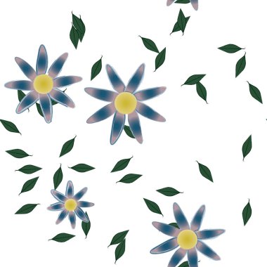 Çiçeksiz arka plan, vektör illüstrasyonu