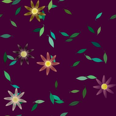 Çiçeksiz arka plan, vektör illüstrasyonu