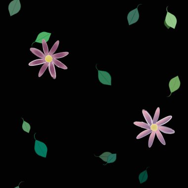 Çiçeksiz arka plan, vektör illüstrasyonu