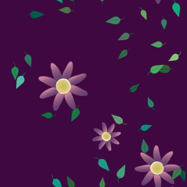 Çiçeksiz arka plan, vektör illüstrasyonu