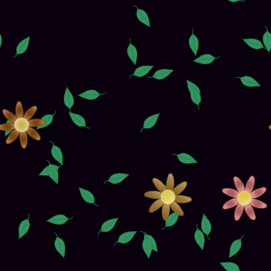 Çiçeksiz arka plan, vektör illüstrasyonu