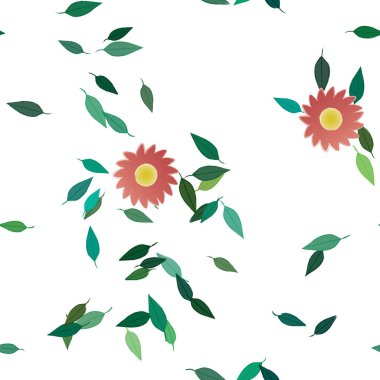 Çiçeksiz arka plan, vektör illüstrasyonu