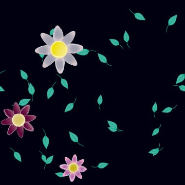 Çiçeksiz arka plan, vektör illüstrasyonu