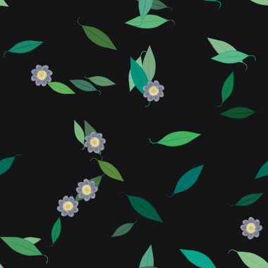 Çiçeksiz arka plan, vektör illüstrasyonu