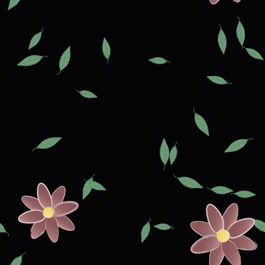 Çiçeksiz arka plan, vektör illüstrasyonu