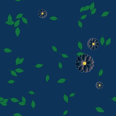 Çiçeksiz arka plan, vektör illüstrasyonu