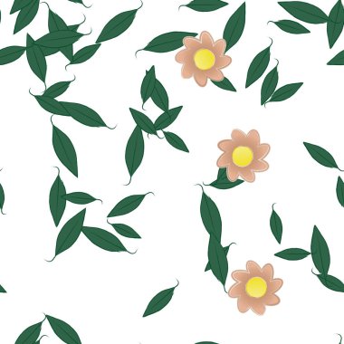 Çiçeksiz arka plan, vektör illüstrasyonu