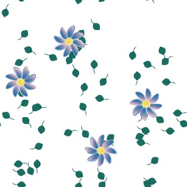 Çiçeksiz arka plan, vektör illüstrasyonu