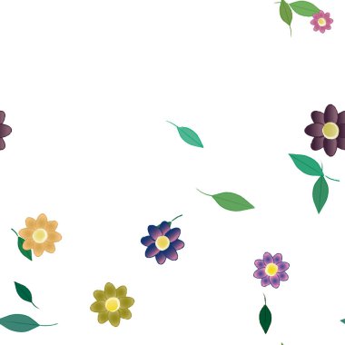 Çiçeksiz arka plan, vektör illüstrasyonu