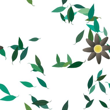 Çiçeksiz arka plan, vektör illüstrasyonu