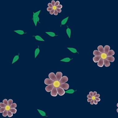 Çiçeksiz arka plan, vektör illüstrasyonu