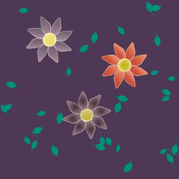 Beau Fond Floral Sans Couture Illustration Vectorielle — Image vectorielle