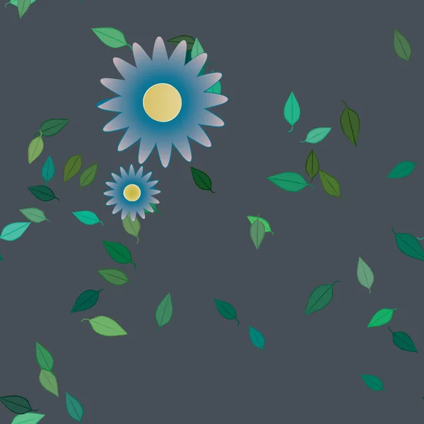 Beau Fond Floral Sans Couture Illustration Vectorielle — Image vectorielle