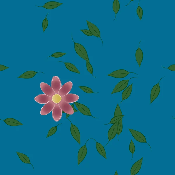 Hermoso Fondo Sin Costura Floral Ilustración Vectores — Vector de stock