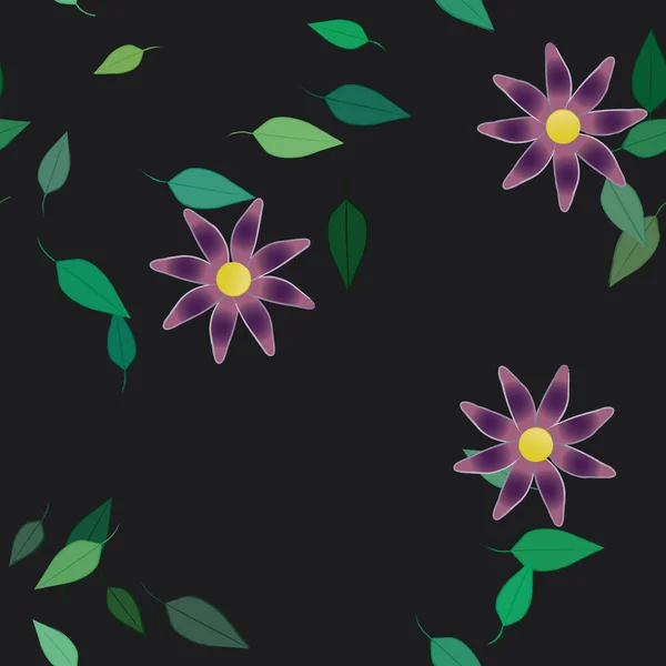 Beau Fond Floral Sans Couture Illustration Vectorielle — Image vectorielle