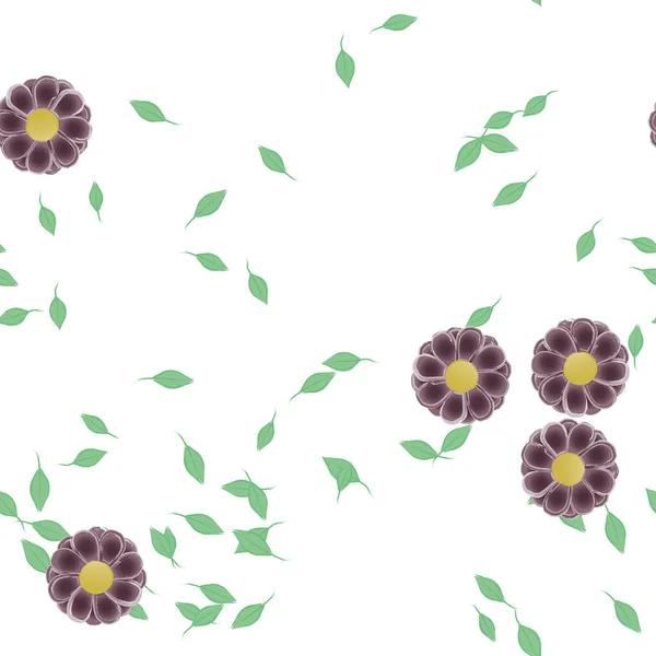 Schöne Florale Nahtlose Hintergrund Vektorillustration — Stockvektor