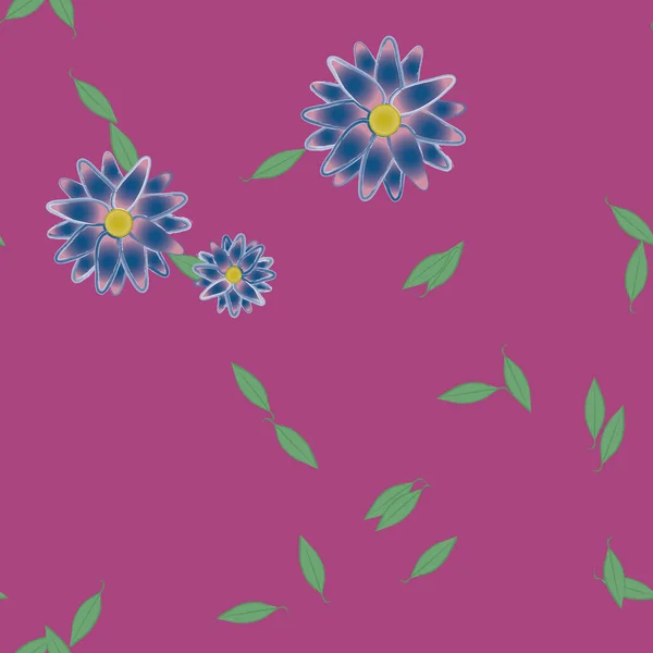 Hermoso Fondo Sin Costura Floral Ilustración Vectores — Vector de stock