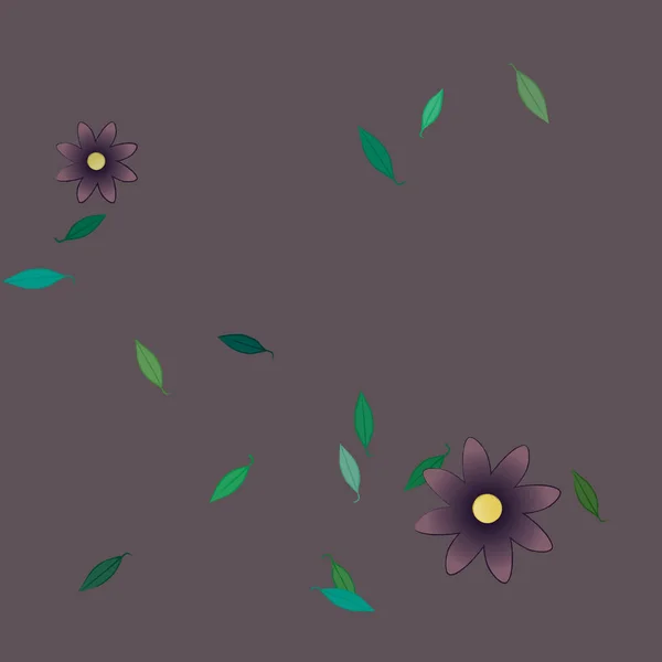 Frumos Fundal Floral Fără Sudură Ilustrație Vectorială — Vector de stoc