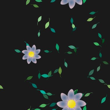 Çiçeksiz arka plan, vektör illüstrasyonu