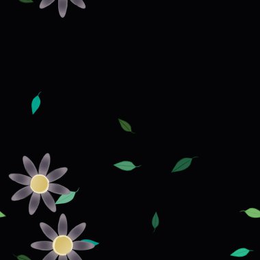 Çiçeksiz arka plan, vektör illüstrasyonu