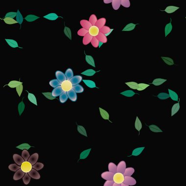 Çiçeksiz arka plan, vektör illüstrasyonu