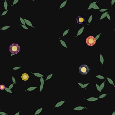 Çiçeksiz arka plan, vektör illüstrasyonu