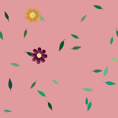 Çiçeksiz arka plan, vektör illüstrasyonu