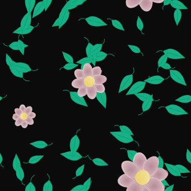 Çiçeksiz arka plan, vektör illüstrasyonu